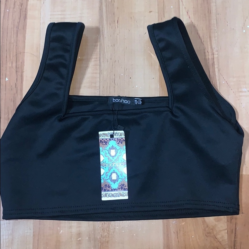 Black crop top